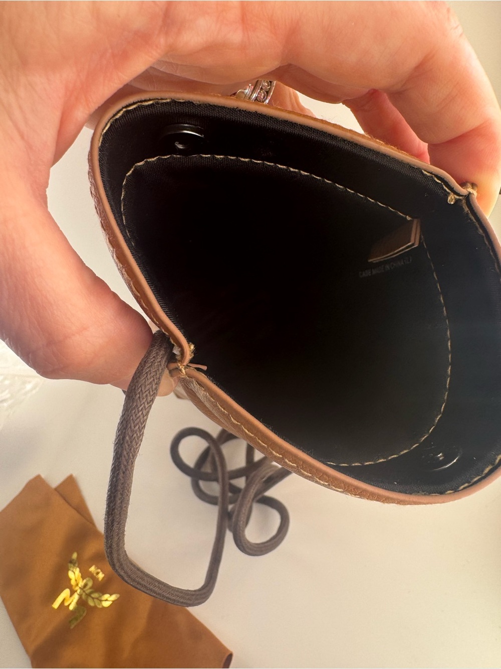 MCM Sunglasses and MCM Crossbody NWT Shiny Light Blue Smoke Authentic - Picture 8 of 9